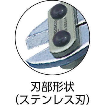 ミニカッター ステン刃アルミハンドルタイプ軽量 セーフティ孔付 TRUSCO