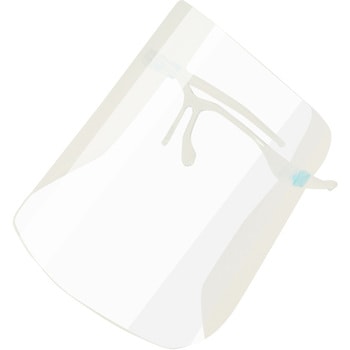 フェイスシールド メガネ型 (フレーム+シールド) 100セット 小野商事