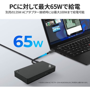 40AY0090JP ThinkPad ユニバーサル USB Type-C ドック レノボ・ジャパン(Lenovo) ケーブル長1m -  【通販モノタロウ】