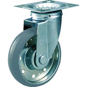 HTTJ-150G プレス製グレーゴムキャスター ハイテンキャスター(タイヤ痕レスタイプ) TRUSCO 20790936