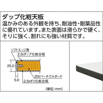 中量作業台(Φ100mmウレタンキャスター付) TRUSCO 移動タイプ