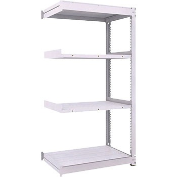 中量ボルトレス棚 TUG型 (300kgタイプ、高さ1800mm、4段タイプ)連結型 TRUSCO