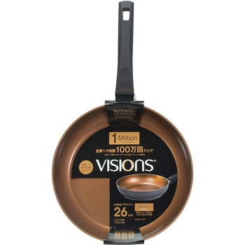 VISIONS GOLD Coating IH対応フライパン Black VISIONS