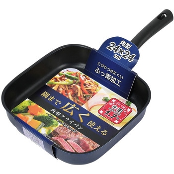 ハコパン ふっ素加工IH対応角型フライパン パール金属