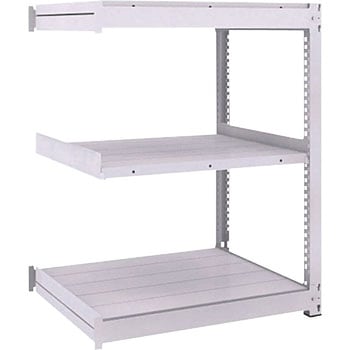 中量ボルトレス棚 TUG型 (450kgタイプ、高さ1200mm、3段タイプ)連結型 TRUSCO