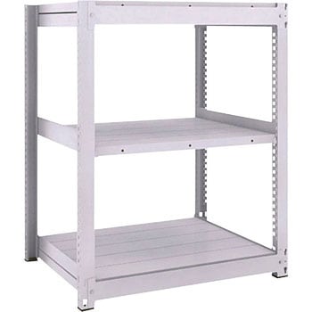 中量ボルトレス棚 TUG型 (450kgタイプ、高さ1200mm、3段タイプ) TRUSCO