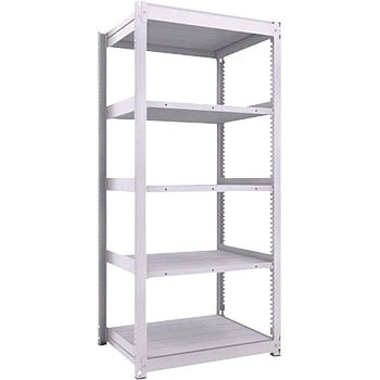 中量ボルトレス棚 TUG型 (450kgタイプ、高さ2100mm、5段タイプ) TRUSCO