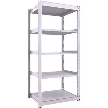 中量ボルトレス棚 TUG型 (450kgタイプ、高さ2100mm、5段タイプ) TRUSCO