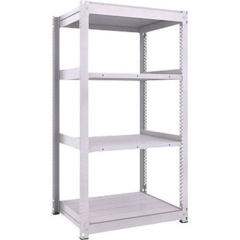 中量ボルトレス棚 TUG型 (600kgタイプ、高さ1800mm、4段タイプ) TRUSCO