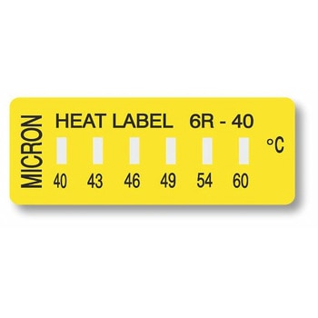 ヒートラベル 不可逆性 6点表示 - ミクロン