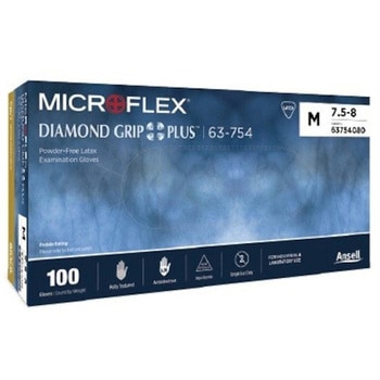 4-3215-03 ダイヤモンドグリッププラス Microflex 63754 S 100枚