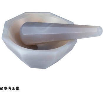 メノウ乳鉢 城戸メノウ乳鉢製作所 メノー乳鉢 浅型 φ65×φ80×20mm 乳棒付き 6