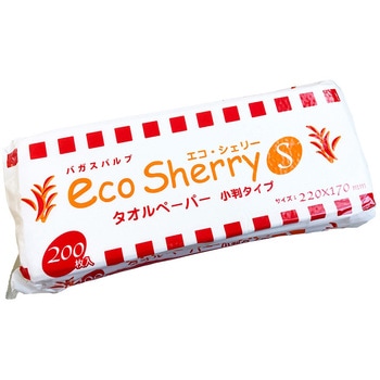 エコシェリーペーパータオル 200枚入 服部