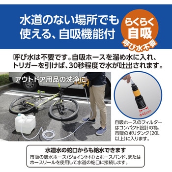 充電式ポータブルウォッシャー 京セラインダストリアルツールズ(旧:リョービ)