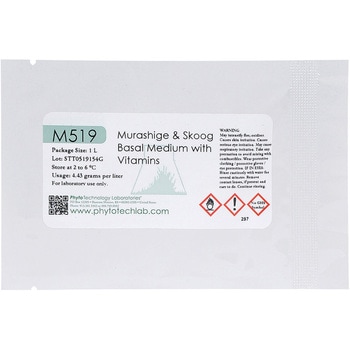 ムラシゲ・スクーグ培地 ビタミン含 M519シリーズ PhytoTechnology Laboratories， LLC