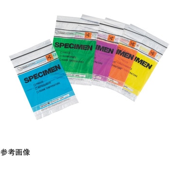 検体輸送バッグ・カラーコード 1000枚入 MGTZ69シリーズ Minigrip