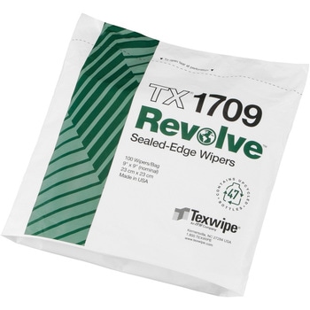 再生ポリエステルワイパー・リボルブ 未滅菌 100枚入 TX17シリーズ - TexWipe(テックスワイプ)