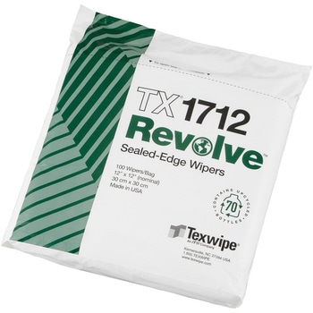 再生ポリエステルワイパー・リボルブ 未滅菌 100枚入 TX17シリーズ TexWipe(テックスワイプ)
