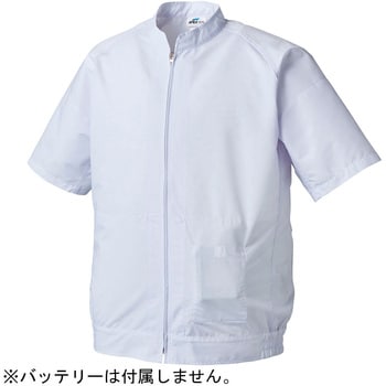 白衣型空調風神服 半袖ブルゾン 1枚 アズワン 【通販サイトMonotaRO】