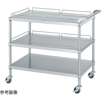 ステンレスワゴン SUS430 棚3段 シンコー