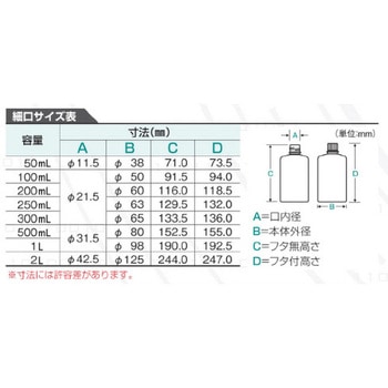 Jボトル丸型 細口 ナチュラル 滅菌済 NIKKO(ニッコーハンセン)