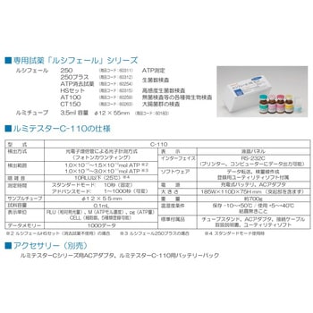 61910 ATP微生物検査キット ルシフェール ルミテスターC-110 1セット 