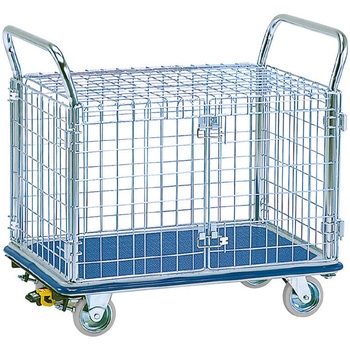 上蓋付き金網台車 エヌケーキャリーキャスター
