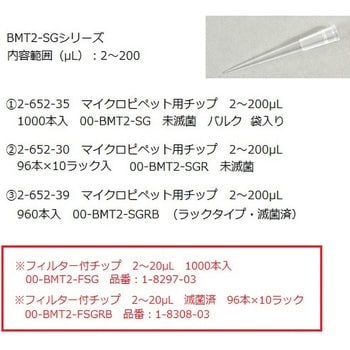BMT2-SG プレミアムチップ(バルク) 1袋(1000本) NICHIRYO(ニチリョー