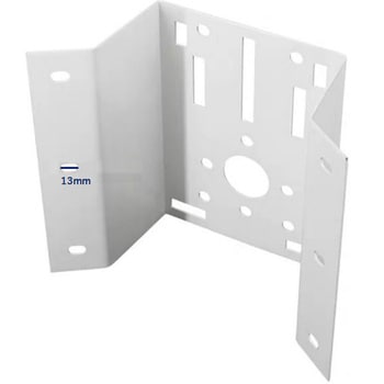監視・ドームカメラポールマウントブラケット固定スタンド取り付け金具210mmx155mm【白】 - bitstrong