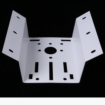 監視・ドームカメラポールマウントブラケット固定スタンド取り付け金具210mmx155mm【白】 - bitstrong
