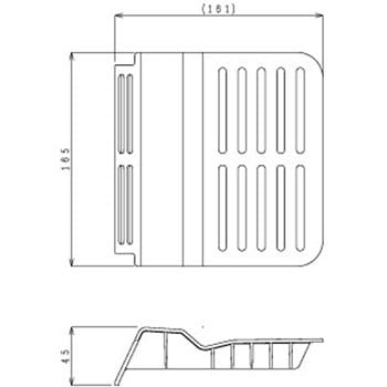 FCBA-PT0121 上目皿 ハウステック 寸法161×165×45mm FCBA-PT0121 【通販モノタロウ】