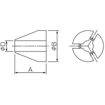 R20．A820用 コレット NO1 三割コレット 1個 カトウ工機 【通販モノタロウ】