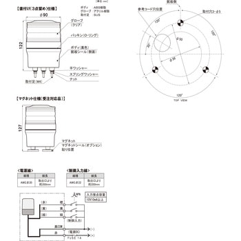 LED高輝度3色点滅灯 日恵製作所