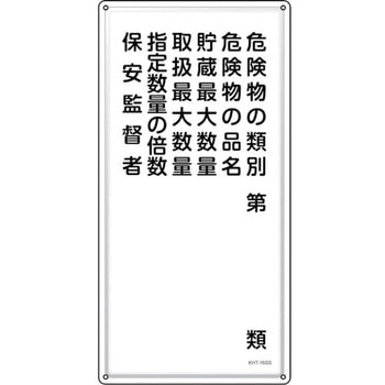 消防・危険物標識 危険物の類別・保安監督者 日本緑十字社