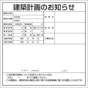 建築計画のお知らせ(大阪市型)複合板製 ユニット