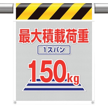 メッシュ標識最大積載荷重1スパン150 ユニット