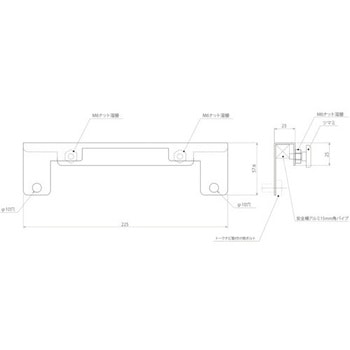 トークナビ2 安全柵取付金具 - ユニット