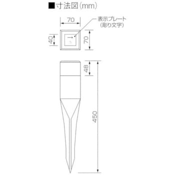 埋設表示杭ユニパイル 電 ユニット
