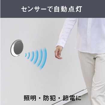どこでもハイブリッドソーラーライト3W 丸型 ライテックス(ムサシ)