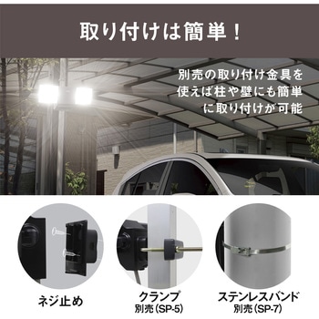 7W×2灯 無線連動センサーライト(送受信型) ライテックス(ムサシ)