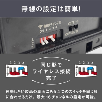 ソーラー式無線連動ガーデンセンサーライト(送受信型) ライテックス(ムサシ)