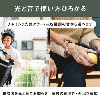 乾電池式無線連動チャイム&ライト(受信型) ライテックス(ムサシ)