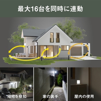 乾電池式無線連動チャイム&ライト(受信型)+センサー(送信型)セット ライテックス(ムサシ)