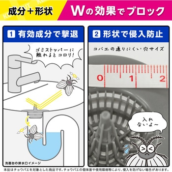 バルサン 洗面台用ゴミストッパー LEC(レック)