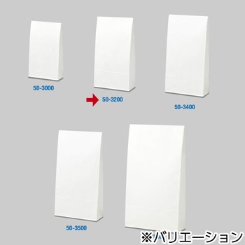 角底袋 白無字 ササガワ