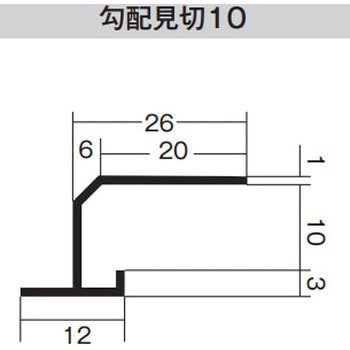 勾配見切10 80本入り dialon(ダイアロン)