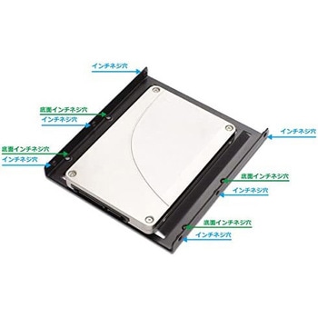 2.5インチSSD/HDD変換マウンタ アイネックス