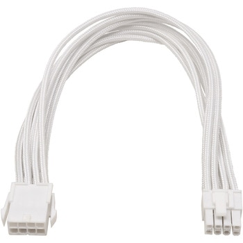 PCI Express用電源延長スリーブケーブルホワイト アイネックス