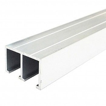 アルミ 55号5ミリ堀込直立下レール シルバー(C) 1820 スリーナイン島野