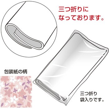 包装紙 花柄 半才 ササガワ